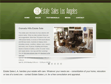 Tablet Screenshot of estatesalesla.com